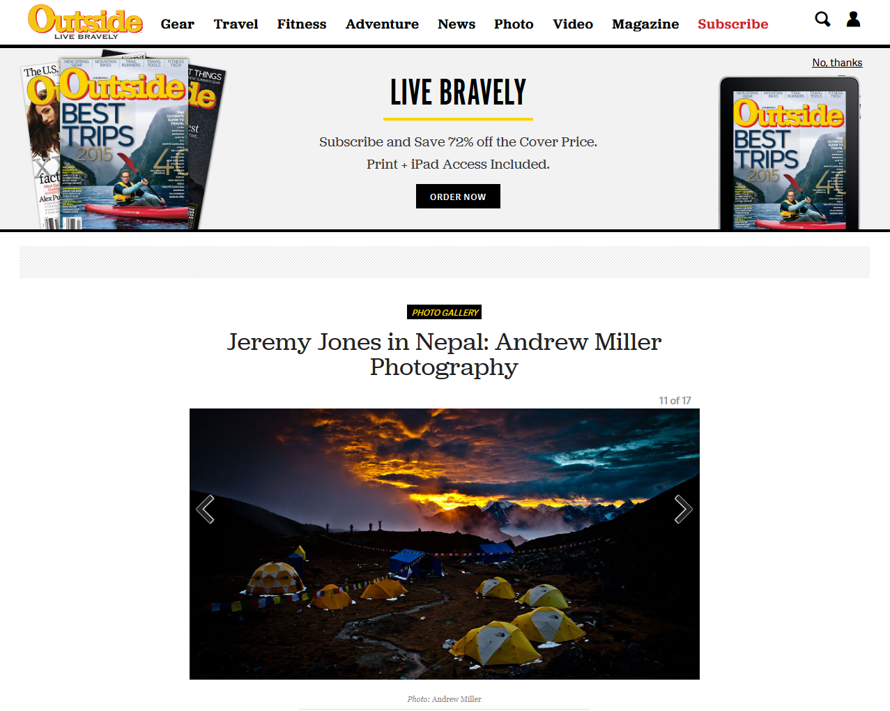 Jeremy Jones in Nepal Andrew Miller Photography